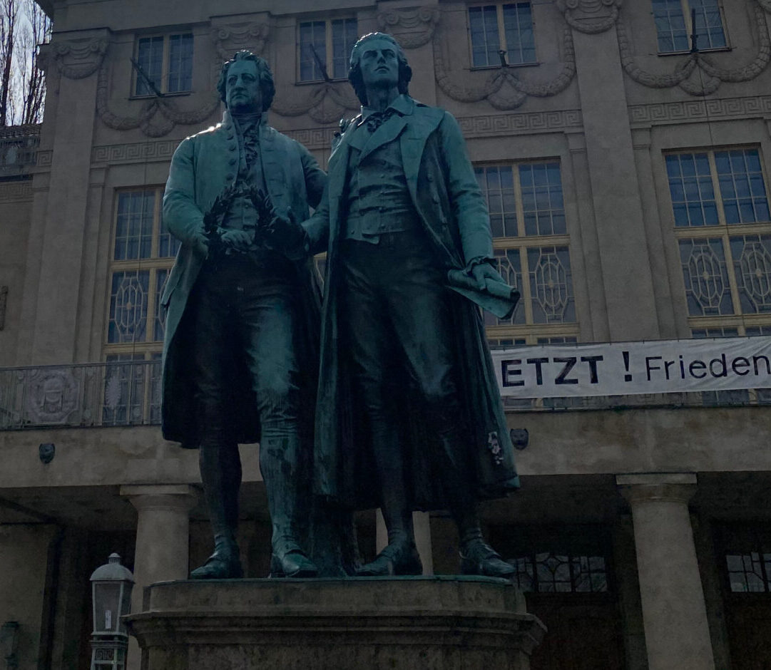 Goethe und Schiller in Weimar